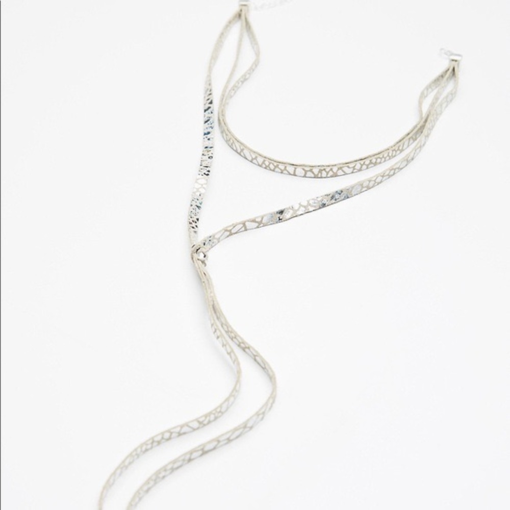 Free People Gigi Studded Bolo Choker - Silver
